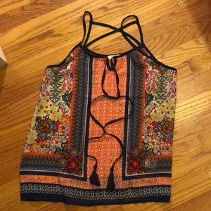 Colorful top/sleeveless tunic - Blu Pepper